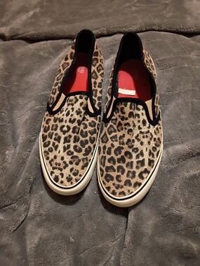 Mossimo Supply Co. Women’s Leopard Print Slip-On Canvas Sneakers - Brown/Black